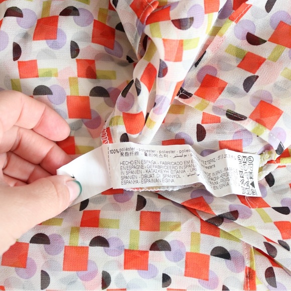 Zara TRF Outerwear Floral Duster Kimono Sleeve Open Front Size S/M - Picture 7 of 9